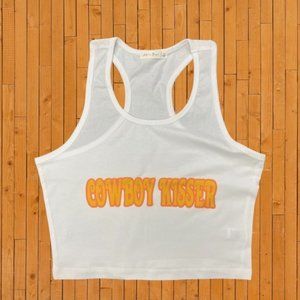 Cowboy Kisser Crop Tank Top